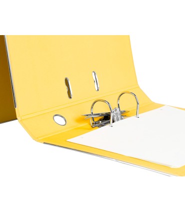 Archivador de palanca liderpapel folio documenta forrado pvc con rado lomo 52 mm amarillo compresor