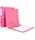 Archivador de palanca liderpapel folio documenta forrado pvc con rado lomo 75 mm rosa compresor metalico