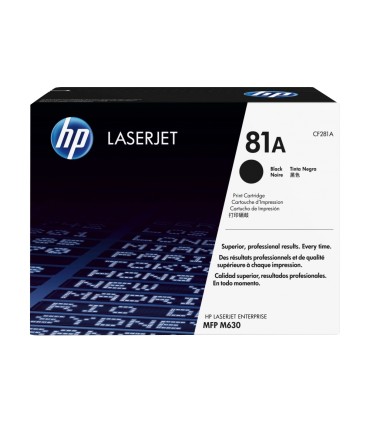 Toner hp laserjet n81 mfp m630 negro 10500 paginas