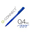 Rotulador q-connect punta de fibra fine liner azul 0.4 mm