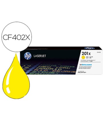 Toner hp 201x laserjet pro m252 mfp m277 amarillo 2300 pag