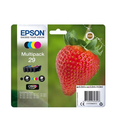 Ink jet epson home 29 t2986 xp435 330 235 multipack 4 colores negro amarillo cian magenta