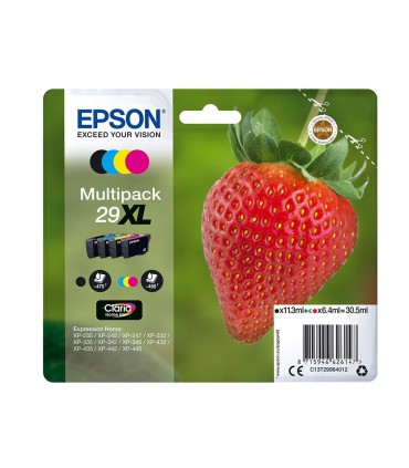 Ink jet epson home 29xl t2996 xp435 330 235 multipack 4 colores negro amarillo cian magenta