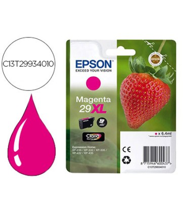 Ink jet epson home 29xl t2993 xp435 330 335 332 430 235 432 magenta 450 pag