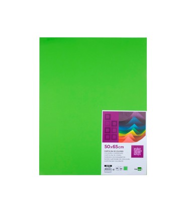 Cartulina liderpapel 50x65 cm 180g m2 verde pistacho paquete de 25 hojas