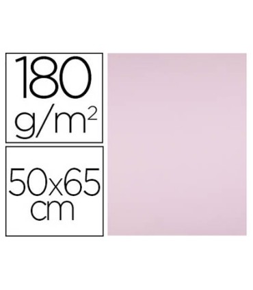 Cartulina liderpapel 50x65 cm 180g m2 rosa paquete de 25 hojas