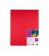 Cartulina liderpapel 50x65 cm 180g m2 rojo navidad paquete de 25 hojas