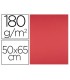 Cartulina liderpapel 50x65 cm 180g m2 rojo paquete de 25 hojas