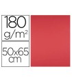 Cartulina liderpapel 50x65 cm 180g/m2 rojo paquete de 25 hojas