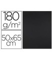 Cartulina liderpapel 50x65 cm 180g/m2 negro paquete de 25 hojas