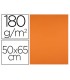 Cartulina liderpapel 50x65 cm 180g m2 naranja paquete de 25 hojas