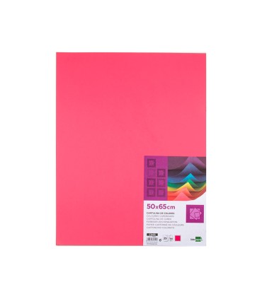 Cartulina liderpapel 50x65 cm 180g m2 fucsia paquete de 25 hojas