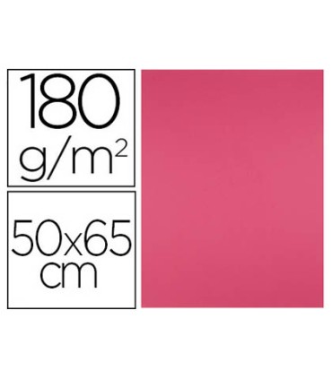 Cartulina liderpapel 50x65 cm 180g m2 fucsia paquete de 25 hojas