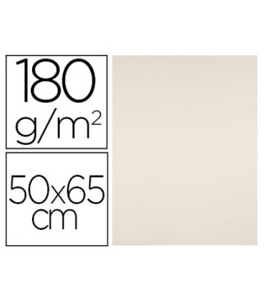 Cartulina liderpapel 50x65 cm 180g m2 crema paquete de 25 hojas