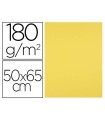 Cartulina liderpapel 50x65 cm 180g/m2 amarillo limon paquete de 25 hojas