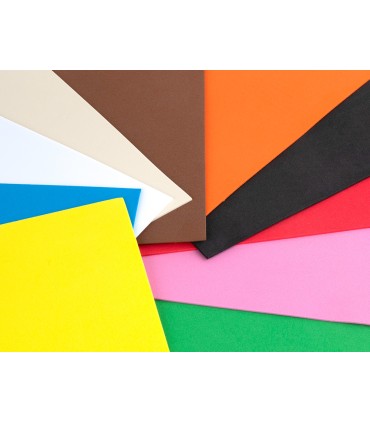 Goma eva liderpapel 50x70cm 60g m2 espesor 15mm colores surtidos