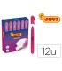 Marcador de cera gel jovi fluorescente rosa caja de 12 unidades