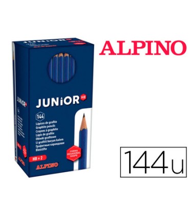 Lapices de grafito alpino junior caja de 144 unidades