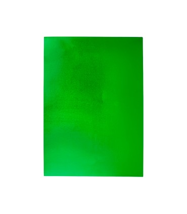 Goma eva liderpapel 50x70 cm espesor 2 mm metalizada verde