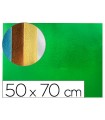 Goma eva liderpapel 50x70 cm espesor 2 mm metalizada verde