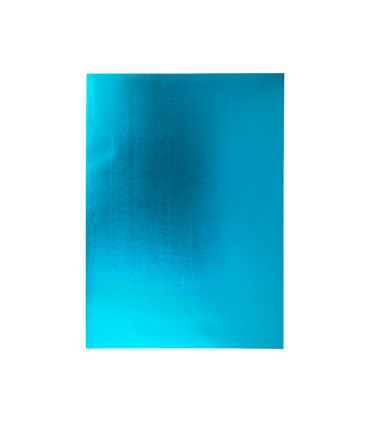 Goma eva liderpapel 50x70 cm espesor 2 mm metalizada azul claro