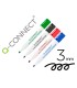 Rotulador q connect pizarra blanca colores surtidos punta redonda 3 mm