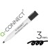 Rotulador q connect pizarra blanca color negro punta redonda 3 mm