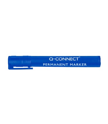 Rotulador q connect marcador permanente azul punta redonda 3 mm