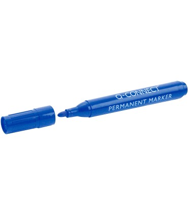 Rotulador q connect marcador permanente azul punta redonda 3 mm