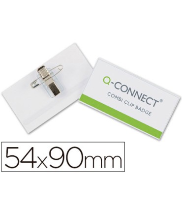 Identificador q connect con pinza e imperdible kf17458 54x90 mm