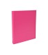 Carpeta de 4 anillas 30mm redondas exacompta a4 carton forrado rosa