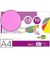 Goma eva liderpapel din a4 60g/m2 espesor 1,5mm rosa paquete de 10 hojas