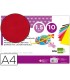 Goma eva liderpapel din a4 60g m2 espesor 15mm rojo paquete de 10 hojas