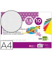 Goma eva liderpapel din a4 60g/m2 espesor 1,5mm blanco paquete de 10 hojas