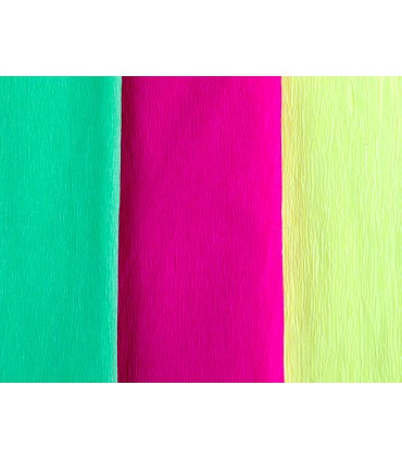 Papel crespon liderpapel 50 cm x 25 m 34g m2 rosa fluorescente