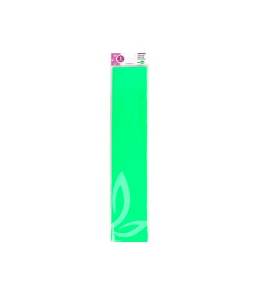 Papel crespon liderpapel 50 cm x 25 m 34g m2 verde fluorescente