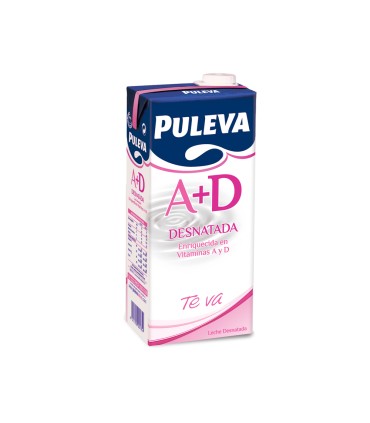 Leche puleva desnatada brik de 1 litro