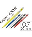 Portaminas caran d'ache 844 0,7 mm caja 10 unidades 2 amarillos 2 azules 2 blancos 2 negros y 2 rojos