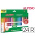 Rotulador alpino standard caja de 24 colores surtidos