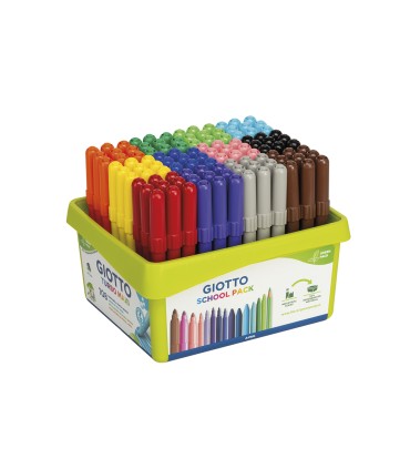 Rotulador giotto turbo maxi school pack de 108 unidades 12 colores x 9 unidades