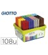 Rotulador giotto turbo maxi school pack de 108 unidades 12 colores x 9 unidades