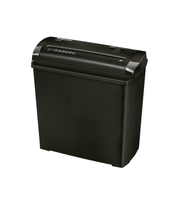 Destructora de documentos fellowes p 25s capacidad de corte 5 hojas corte en tiras papelera 11 litros