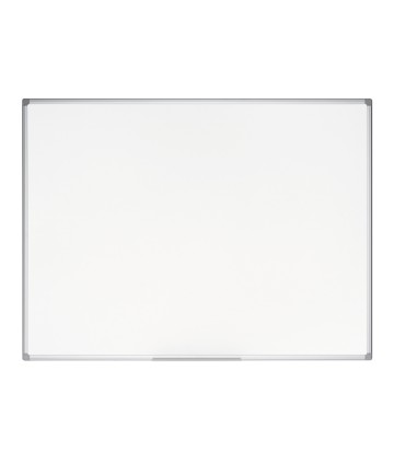 Pizarra blanca bi office earth it magnetica de acero vitrificado marco de aluminio 120 x 90 cm con bandeja para