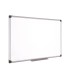 Pizarra blanca bi office magnetica maya w ceramica vitrificada marco de aluminio 180 x 90 cm con bandeja para