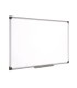 Pizarra blanca bi office magnetica maya w ceramica vitrificada marco de aluminio 150 x 100 cm con bandeja para