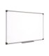 Pizarra blanca bi office magnetica maya w ceramica vitrificada marco de aluminio 120 x 90 cm con bandeja para