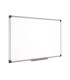 Pizarra blanca bi office magnetica maya w ceramica vitrificada marco de aluminio 90 x 60 cm con bandeja para