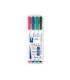 Rotulador staedtler lumocolor retroproyeccion punta de fibra permanente 318 wp estuche 4 colores punta fina