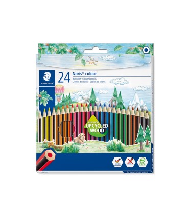 Lapices de colores staedtler wopex ecologico 24 colores en caja de carton