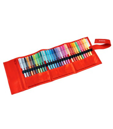 Rotulador stabilo acuarelable pen 68 estuche de 24 colores estandar 6 colores neon